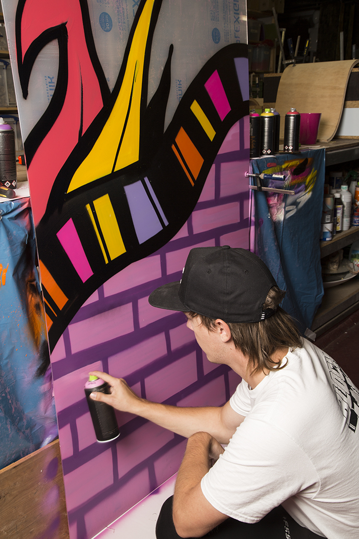 Freesia installatie Roos van Unen en Kristel van Dijk Fleuramour 2018 graffiti artiest Nane