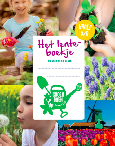 Voorkant lente boekje Groen doen in de klas