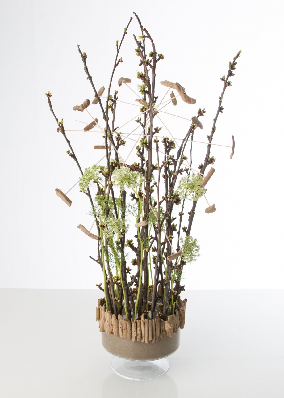 step by step flower arrangement cherry blossoms Flower Factor5