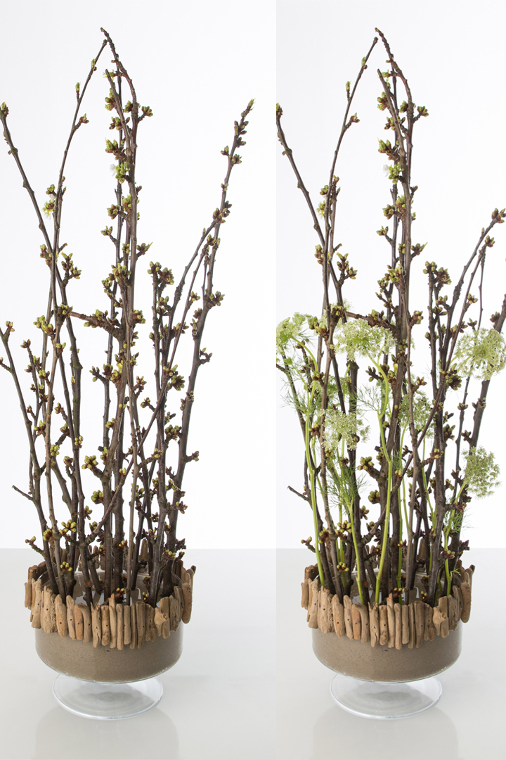 step by step flower arrangement cherry blossoms Flower Factor 3 4