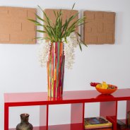 Ice Cascade Cascade Cymbidium in a colourful interior