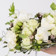 Kristel van Dijk Freesia Simple Elegant Wedding Bouquet close up