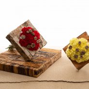 Vierkante anjerboeketten