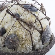 Funeral arrangement with Dianthus