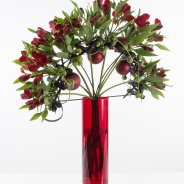 Waaiervormig Alstroemeria kerst boeket