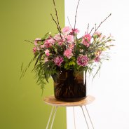 Exuberant pink Dianthus bouquet