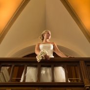 Elegant Kalanchoe bruidsboeket met bruid