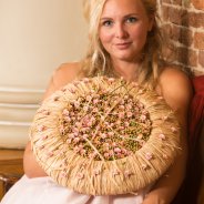 Rustic Kalanchoe wedding design - close-up