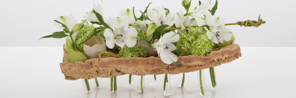 Fresh Easter Alstroemeria arrangement