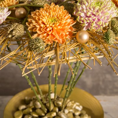 Golden Rossano Christmas arrangement