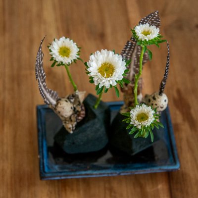 Bloemwerk voor horeca in steekschuim