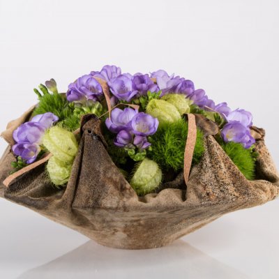 A bowl of Freesia