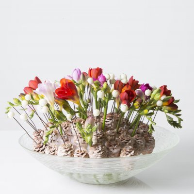 Freesia speldenkussen