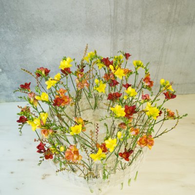 Vlammend #FreestyleFreesia object voor het Pyramide event