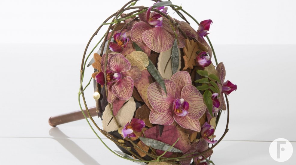 Bruidswerk met orchidee