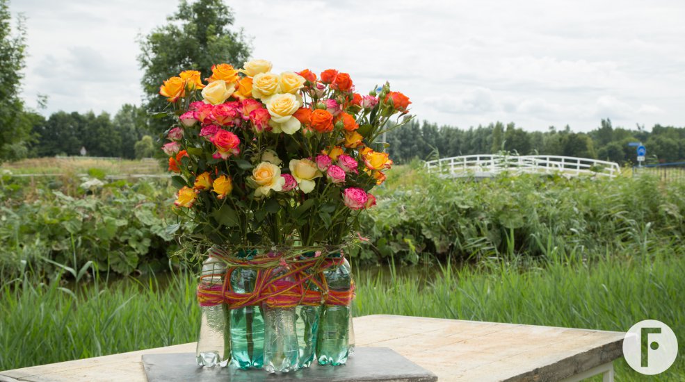 Recycle design met trosrozen van Interplant Roses