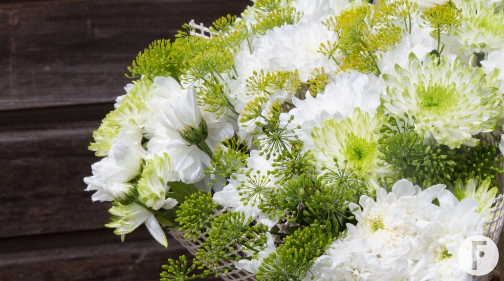 Frisse Chrysanten boeketten close-up