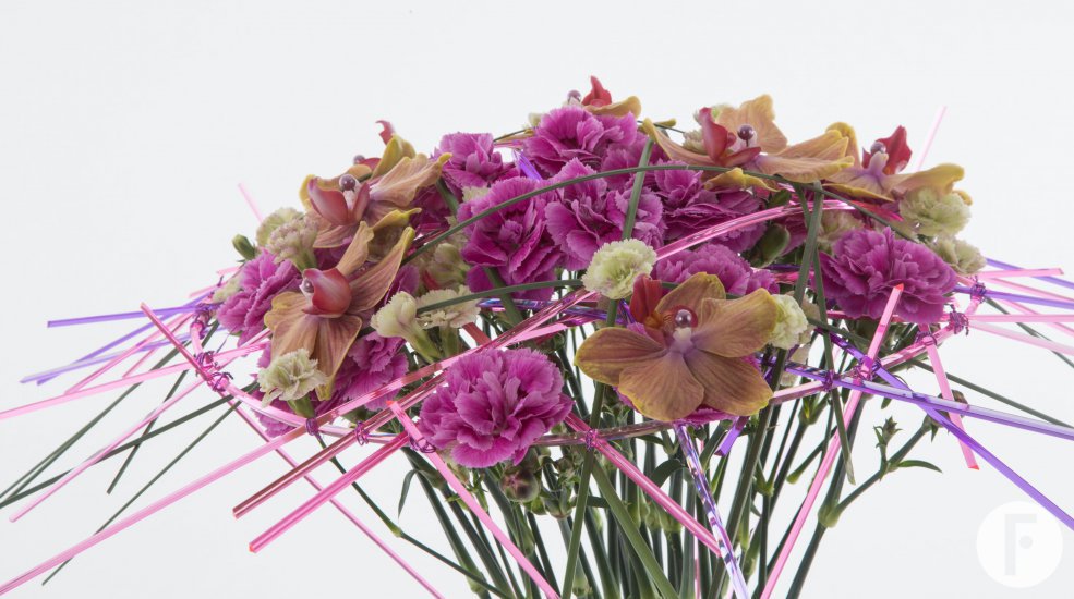 Special Dianthus bouquet - close-up
