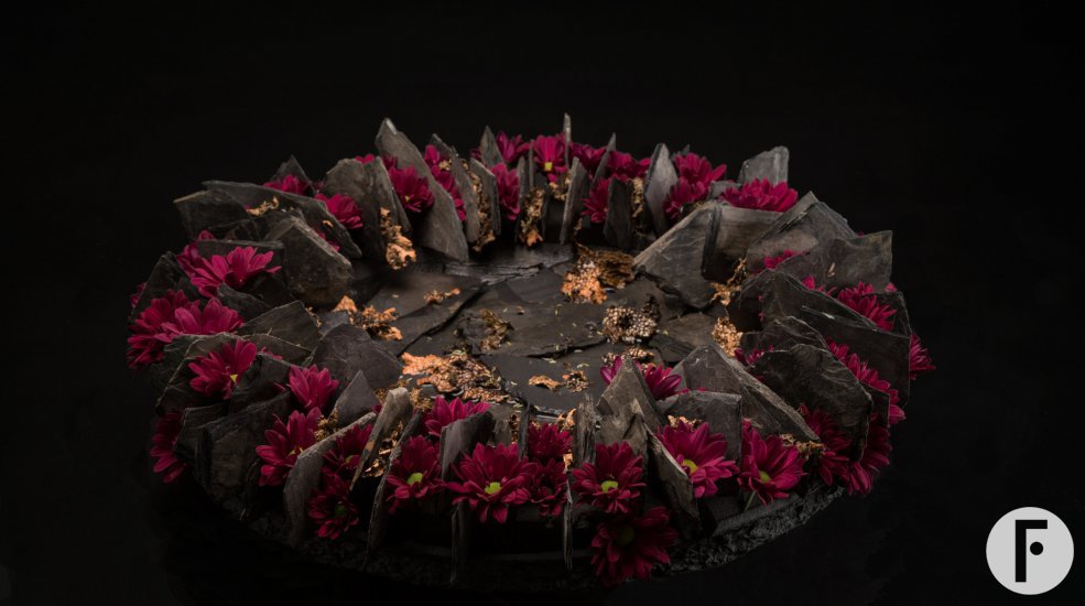 Purple Star van Zentoo in een krans van Roos van Unen Flower Factor