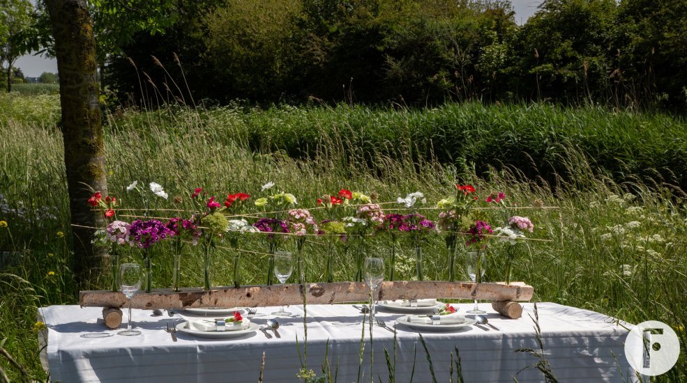 Festive table decoration with Sparkz carnations