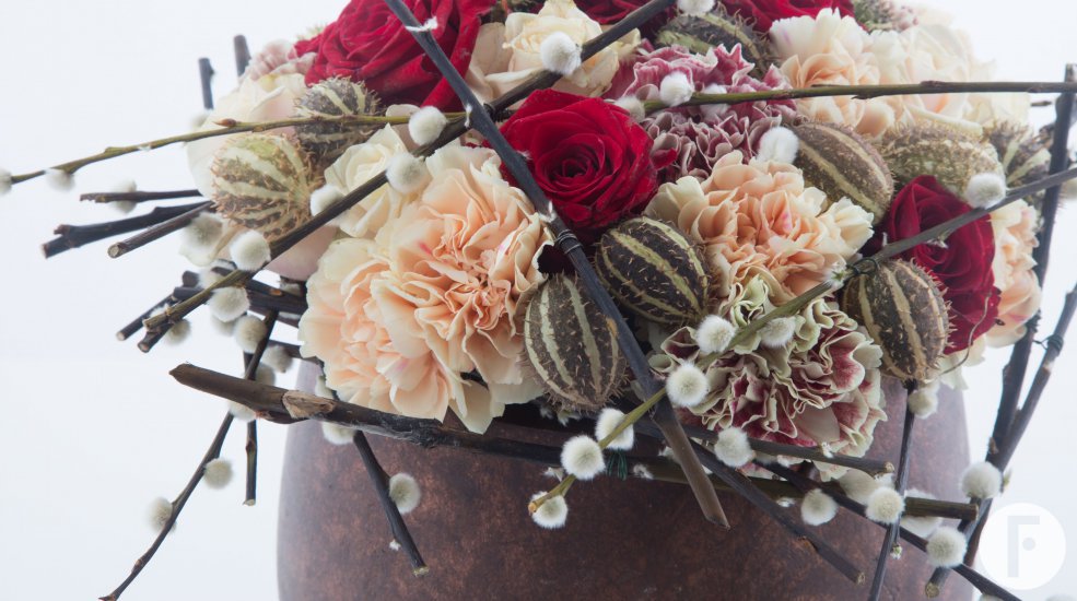 Valentines Day flower arrangements