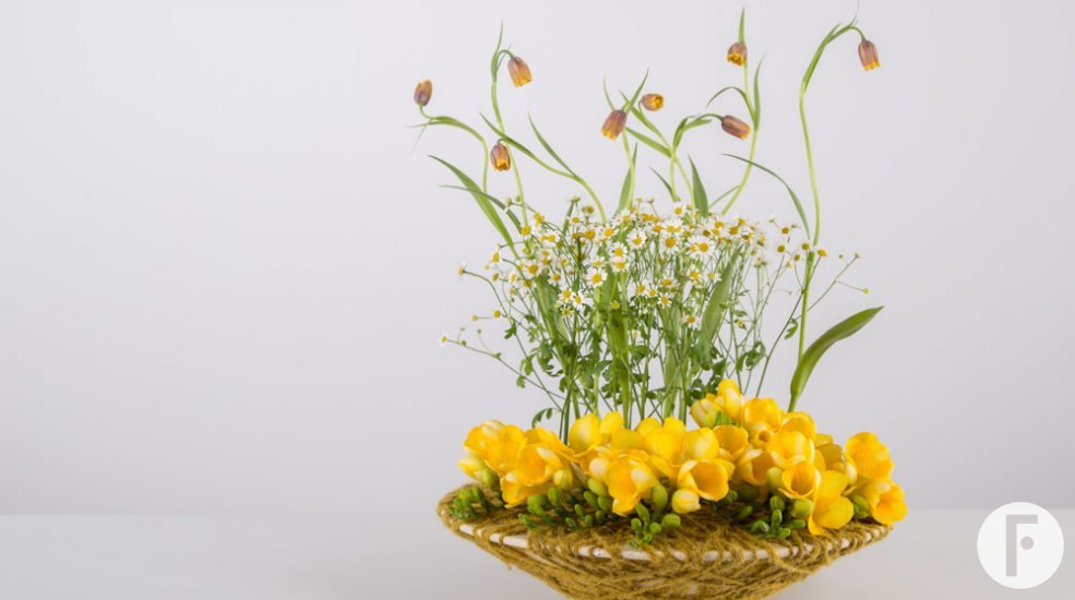 #FreestyleFreesia - voorbeeld van vrolijk bloemwerk van Chantal Vollenbroek