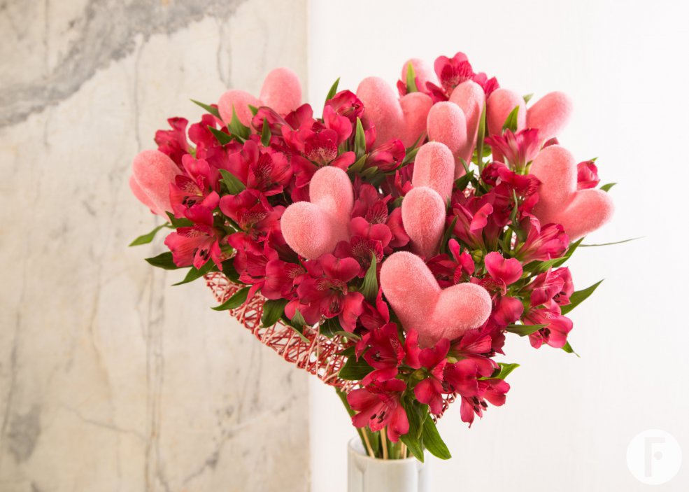 Alstroemeria bouquet bursting with love