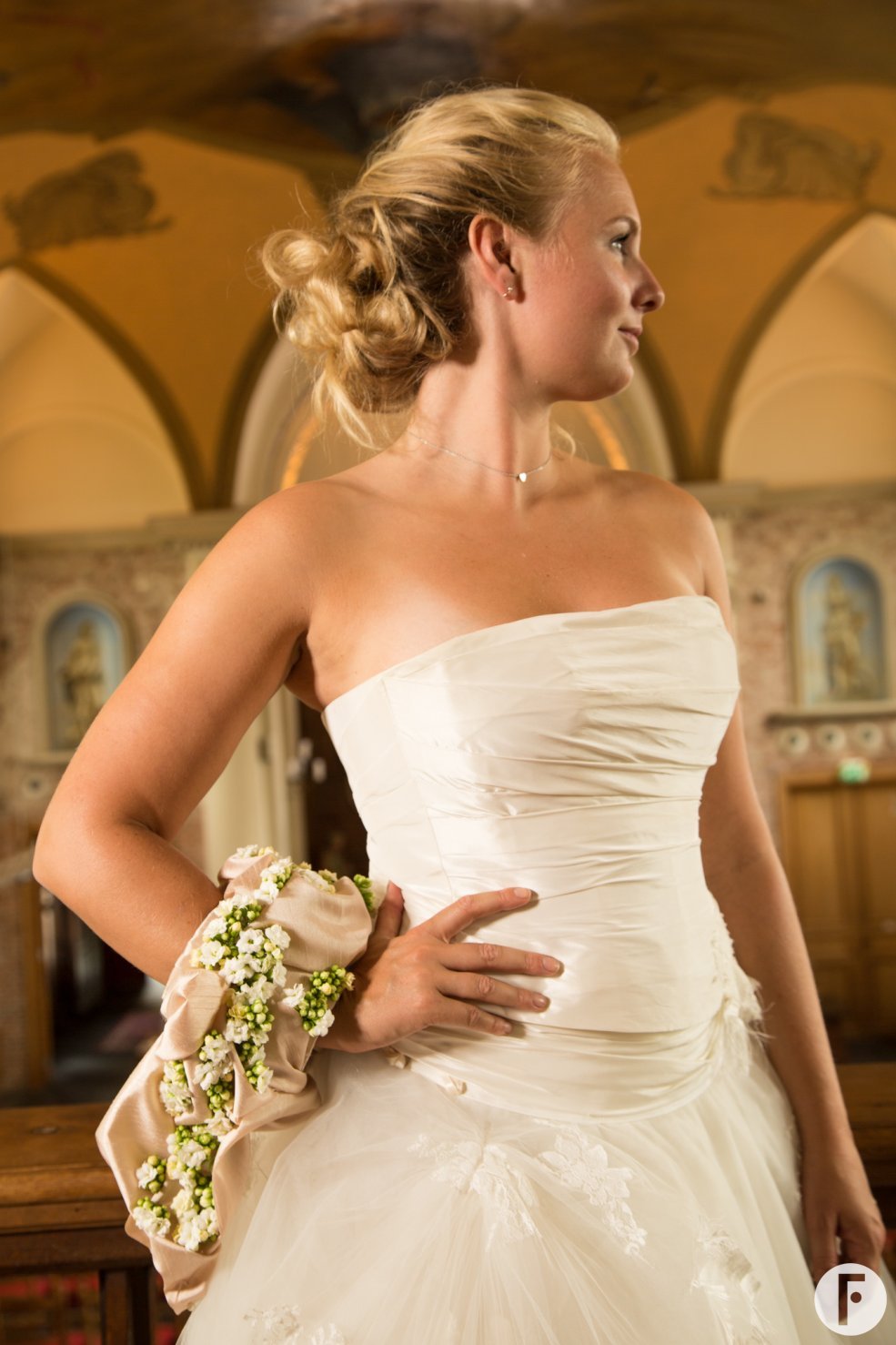 Elegant Kalanchoe bruidsboeket close-up
