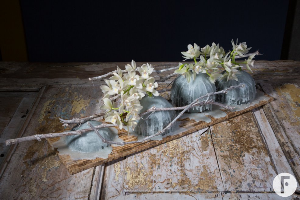 Pim van den Akker funeral flower design floral foam