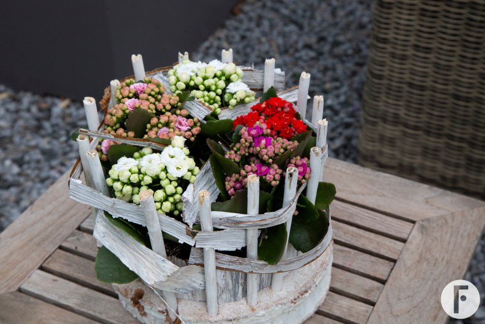 Kalanchoes in wit tafeldesign - Pim van den Akker - Flower Factor