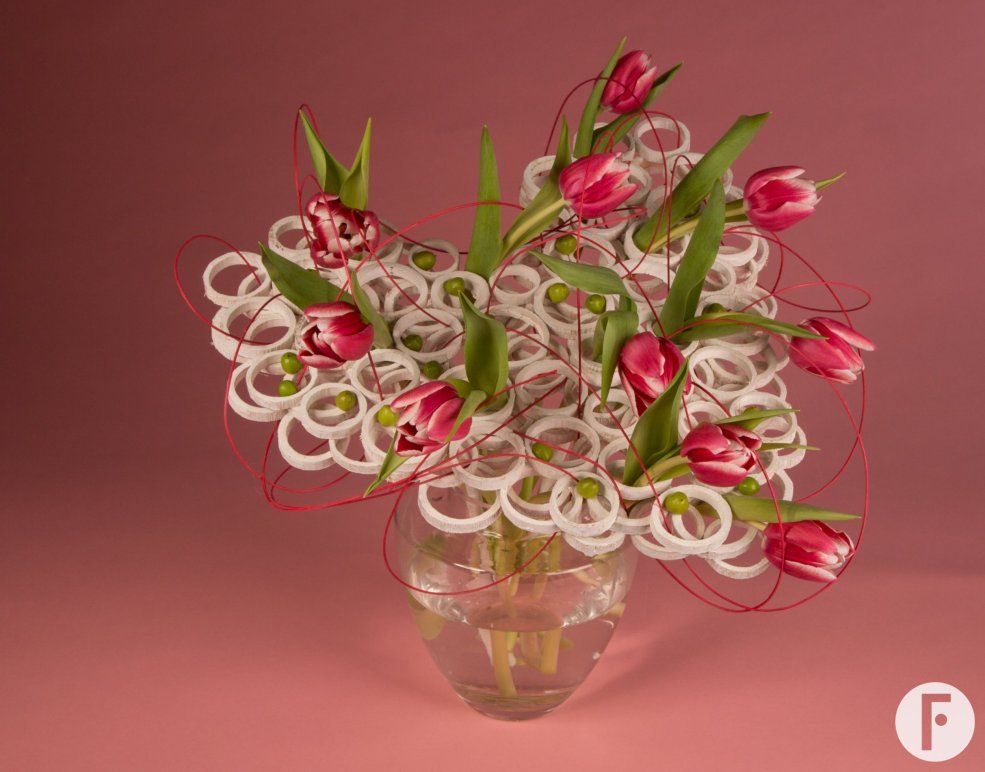 Romantische tulpen Valentijn