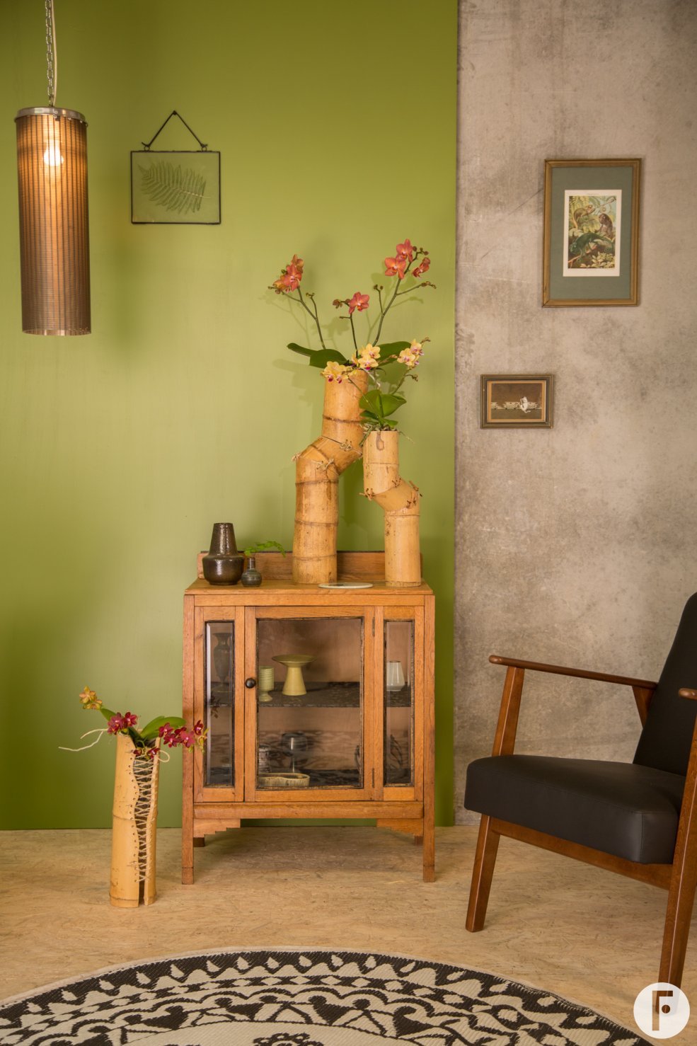 Urban Jungle design with orchids