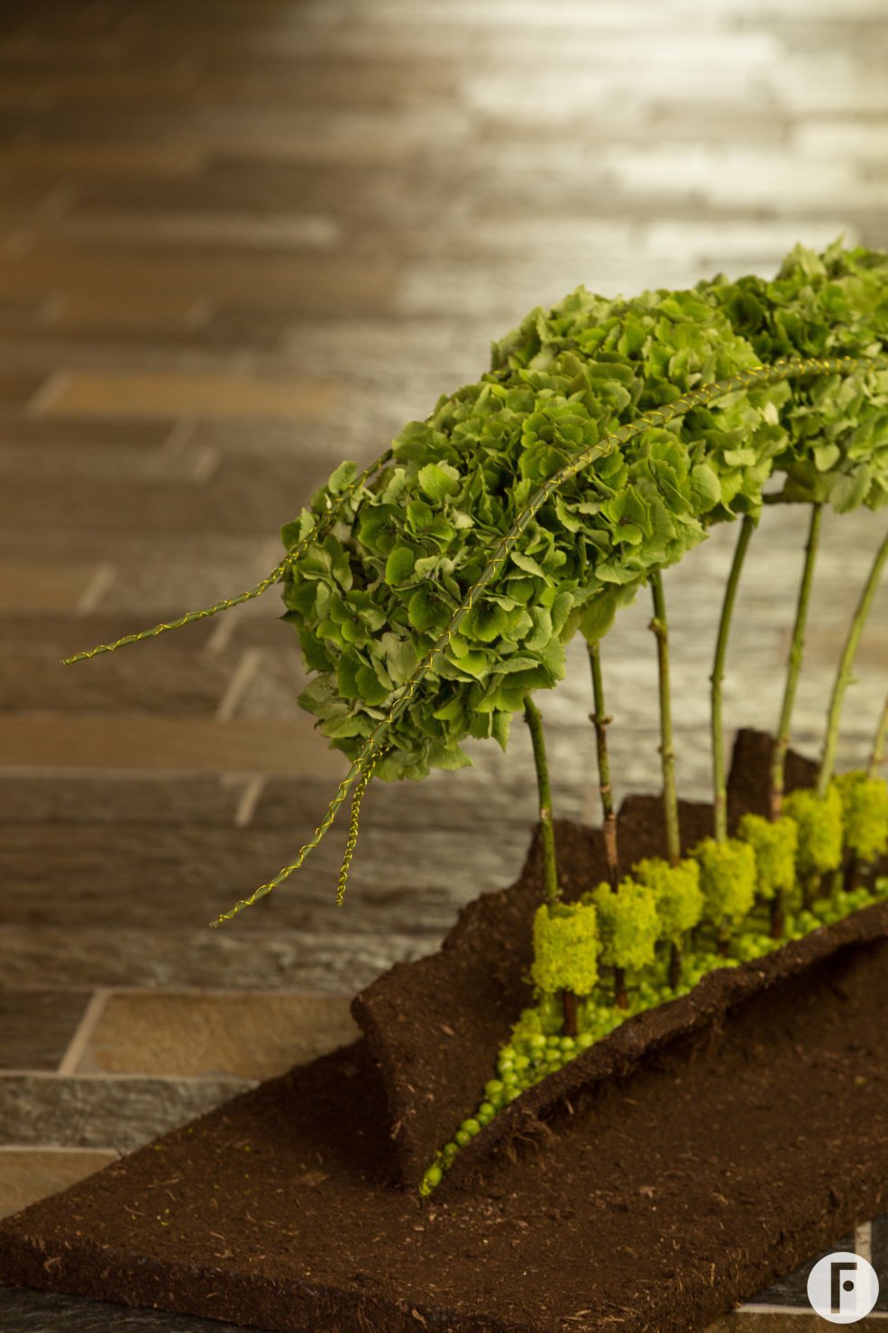funeral flower arrangement with classic Hydrangea - Pim van den Akker - Flower Factor