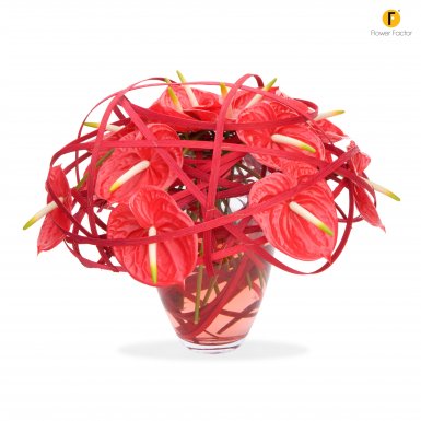 Opvallend Anthurium boeket