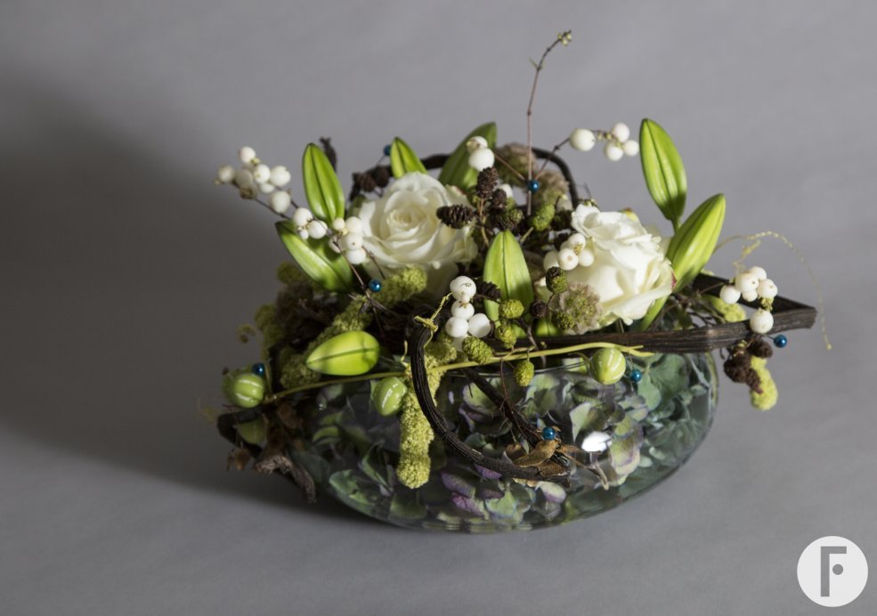 fall design lilies roses and hydrangea Roos van Unen Flower Factor