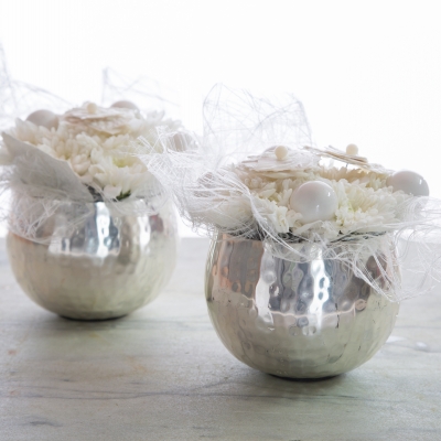 Een leuk winters setje met 'Baltica' chrysanten