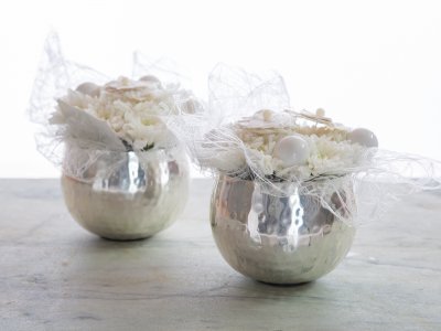 Een leuk winters setje met 'Baltica' chrysanten