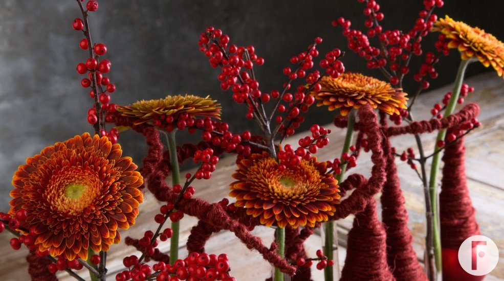 Flower Factor Kerst rood 3