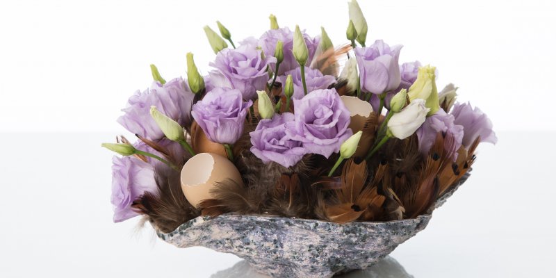 Feathery flower arrangement