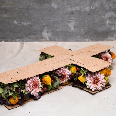 Funeral Flower Cross