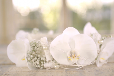 Lieflijke bloemenkrans