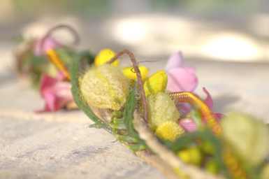 Kleurrijke haarversiering