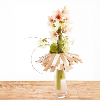 Beautiful amaryllis bouquet