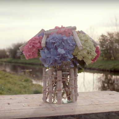 Boeket van snijhortensia