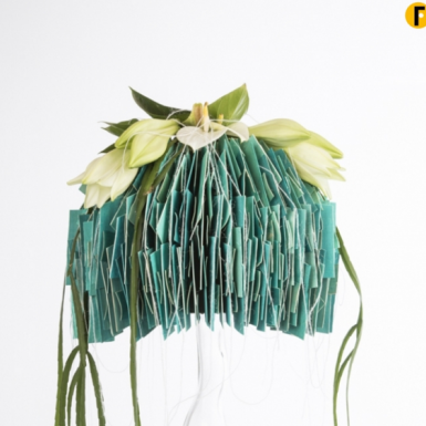 Design met fineer en lelies van David Ragg