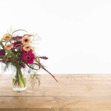 Heart shaped Gerbera bouquet