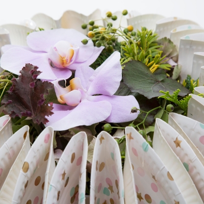 Festive flower arrangement - close up