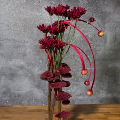 Hersftarrangement met 'Bontempi' chrysant