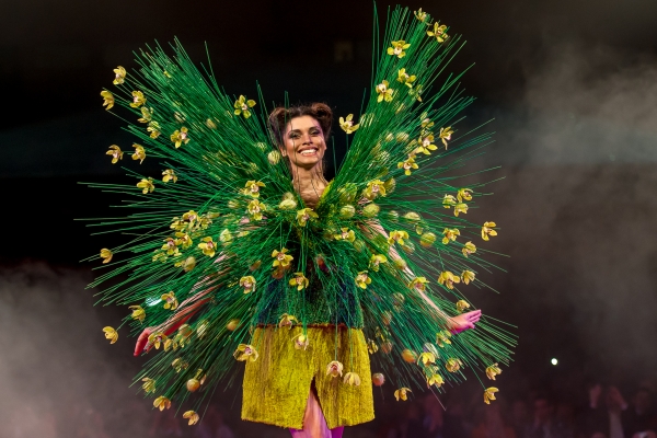 Spectacular wicker dress - total