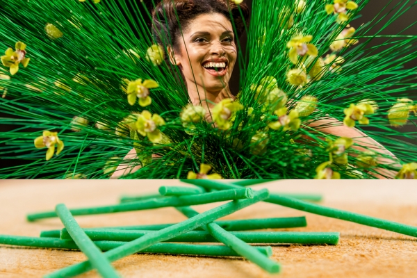 Spectacular wicker dress